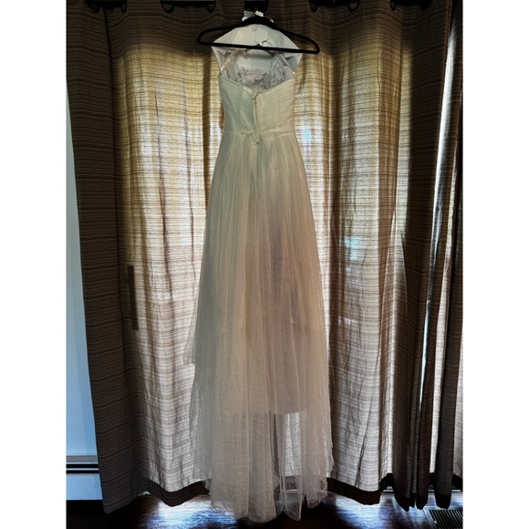 Galina | David’s Bridal Swiss Dot Sweetheart Strapless Wedding Gown Dress - Picture 6 of 9